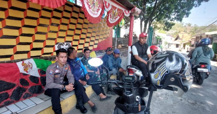 Polsek leles polres Garut laksanakan monitoring situasi harkamtibmas sekaligus ngariung kamtibmas