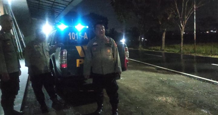 Patroli Polsek Wanaraja Pantau Situasi