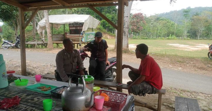 Giat Bhabinkamtibmas Polsek Bungbulang Lakukan Ngariung Kamtibmas