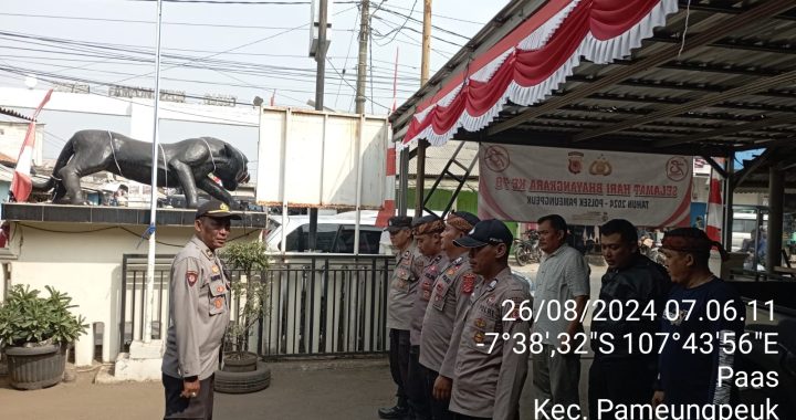 Kapolsek Pameungpeuk Pimpin Apel Pagi Hari Senin