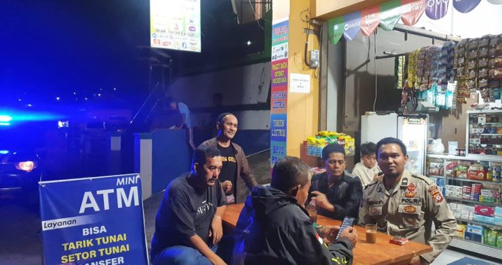 Antisipasi kerawanan, Personil Polsek Singajaya melaksanakan giat KRYD Malam