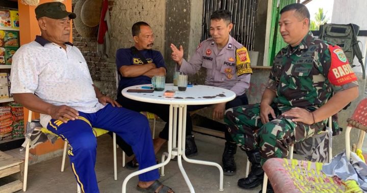 POLRES GARUT – JALIN SILATURAHMI, BHABIN POLSEK CIBATU SAMBANG WARGA DESA SUKAMERANG