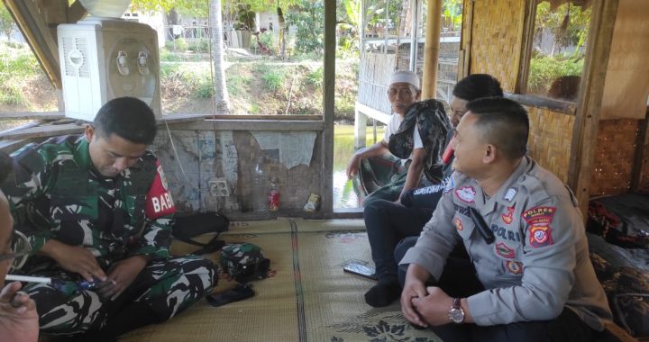 Bripka ridwan melaksanakan giat sinergitas TNI Polri