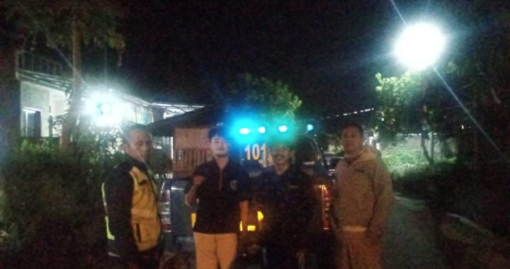 Patroli Polsek Wanaraja Pantau Kamtibmas Malam