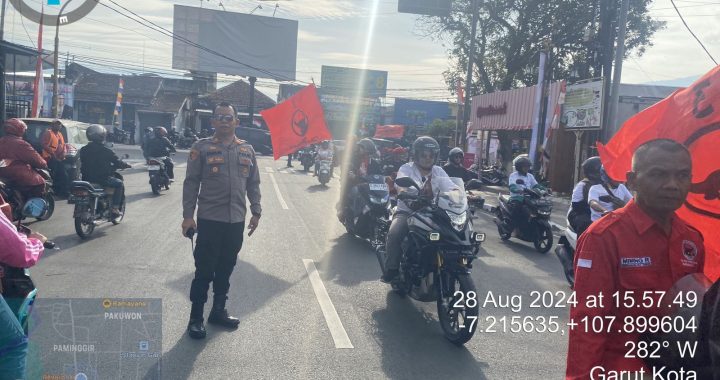 Kapolsek Garut Kota Lakukan Gatur Lalin Di Jalan Ahmad Yani