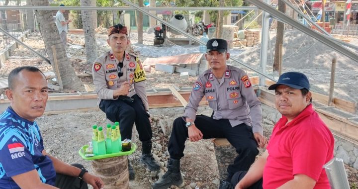 Kapolsek bersama kanit binmas laksanakan giat sambang warga