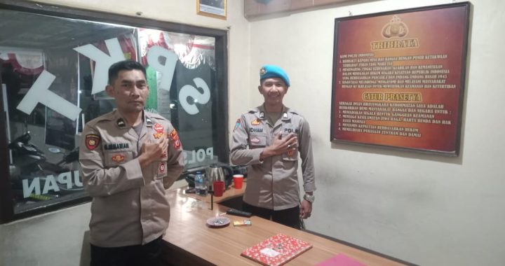 Anggota Polsek Cisurupan Melaksanakan Giat Sispam Mako