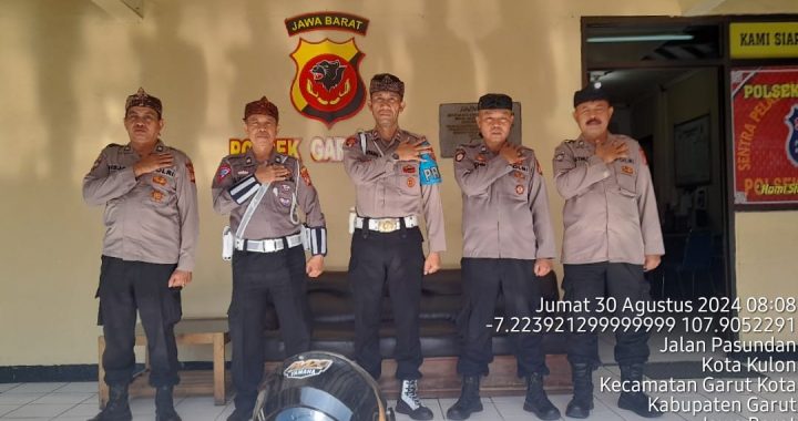 Anggota Jaga Polsek Garut Kota Lakukan Sispam Mako