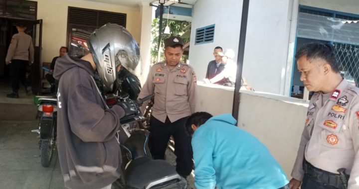 Kegiatan Penertiban Knalpot Bising Di Wilkum Polsek Cisurupan