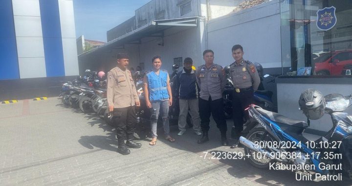 Unit Patroli Presisi Polsek Garut Kota Himbau Warga Kota Kulon