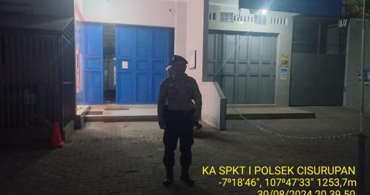 Giat Rutin Patroli Malam Ke Objek Vital Perbankan Cisurupan