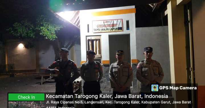 Kanit Samapta Polsek Tarogong Kaler Laksanakan Pengecekan Dan Patroli Di Kantor Bawaslu Kab. Garut