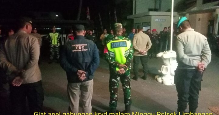 Kapolsek limbangan beserta forkopincam melaksanakan KRYD gabungan