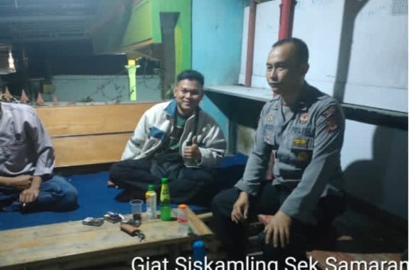 Tingkatkan keamanan, personil polsek samarang lakukan patroli malam