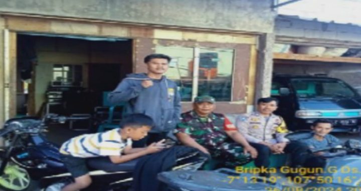 Personil polsek samarang laksanakan patroli dialogis di desa cintaasih