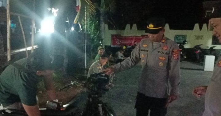 Patroli KRYD Malam Kapolsek Cibalong Dan Anggota Tertibkan Knalpot Brong