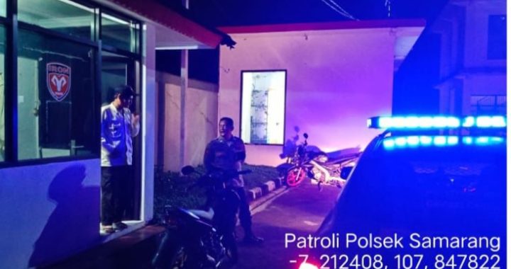 Personil polsek samarang rutin laksanakan patroli lautan biru