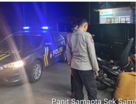 Personil polsek samarang laksanakan patroli lautan biru