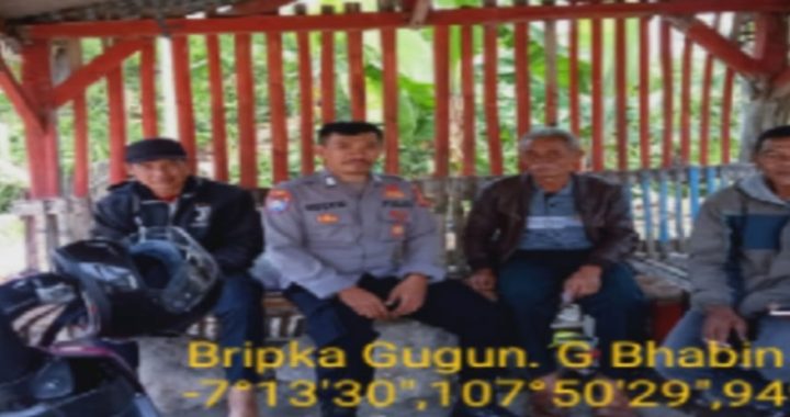 Bhabin polsek samarang patroli tatap muka di desa cintaasih