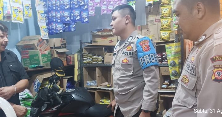 Anggota Polsek Bungbulang lakukan Himbauan Kamtibmas