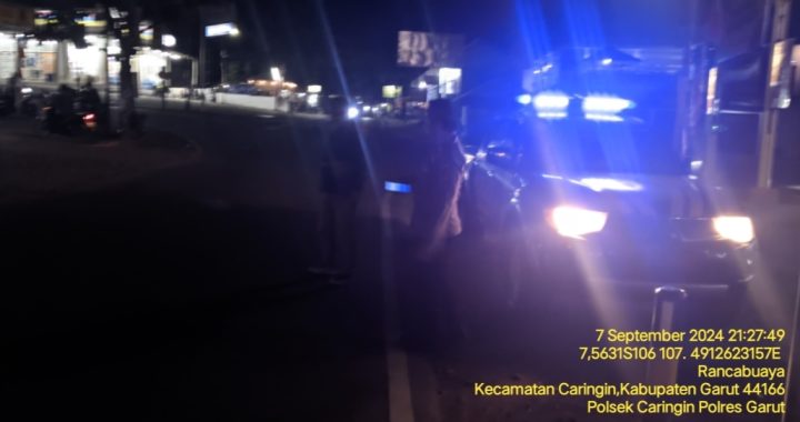 Patroli KRYD gabungan Garut lautan biru Polsek Caringin polres Garut