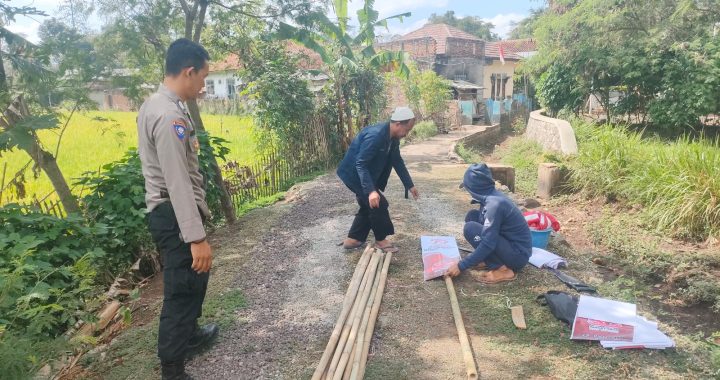 polsek banyuresmi kegiatan bhabin desa binakarya