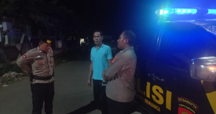 Patroli Malam Kryd Garut Lautan Biru Polsek Pasirwangi