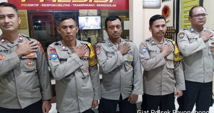 ANGGOTA POLSEK BAYONGBONG DAN POLSUBSEKTOR CIGEDUG  GIAT SISPAM MAKO UNTUK MENCIPTAKAN SITUASI KAMTIBMAS AMAN DAN KONDUSIF