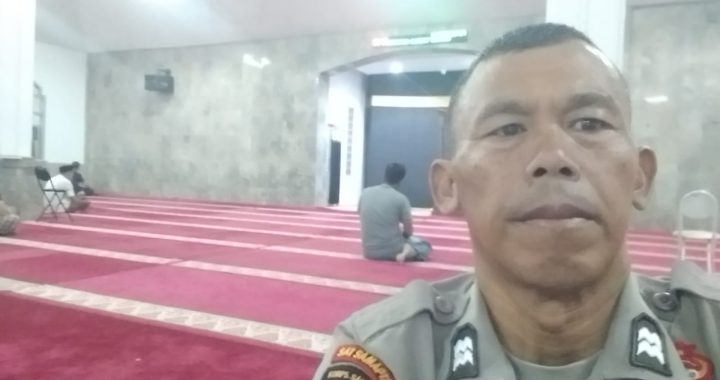 Anggota polsek limbangan melaksanakan giat safari shubuh