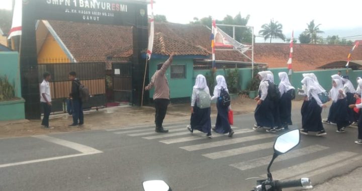 polsek banyuresmi samapta pengaturan rawan pagi