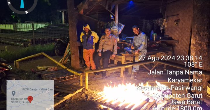 Giat Patroli Kryd malam Polsek Pasirwangi di area obvitnas