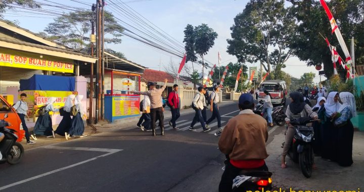 polsek banyurwsmi anggota pengaturan jam rawan pagi