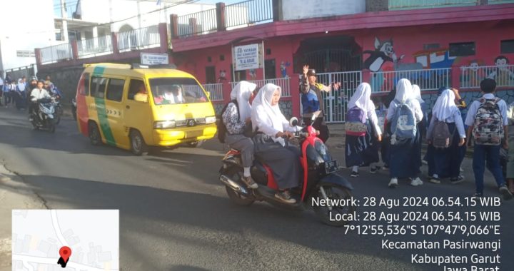 Polsek Pasirwangi menggelar giat gatur Rawan Pagi