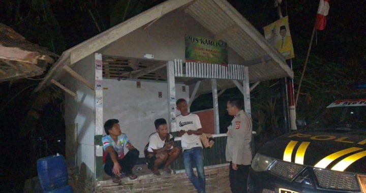 Personil Polsek Singajaya melaksanakan giat KRYD Malam antisipasi kejahatan C3