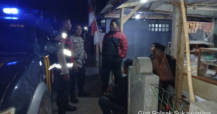 patroli garut lautan biru wilayah hukum polsek sukawening