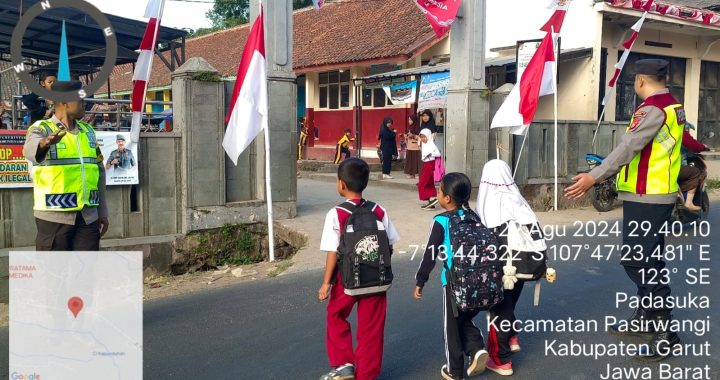 rutin melaksanakan Giat gatur rawan pagi polsek pasirwangi