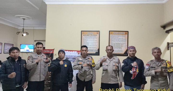 Personel Polsek Tarogong Kidul Tingkatkan Kewaspadaan Dengan Gelar Giat Sispam Mako