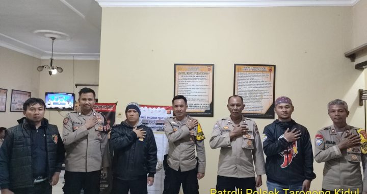 Personel Polsek Tarogong Kidul Tingkatkan Kewaspadaan Dengan Gelar Sispam Mako