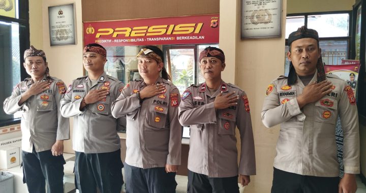 ANGGOTA PIKET POLSEK BAYONGBONG GIAT SISPAM MAKO PAGI UNTUK MENINGKATKAN KEWASPADAAN MAKO