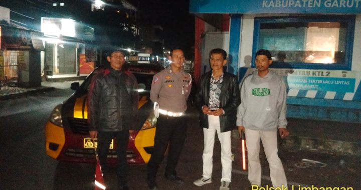 Anggota polsek limbangan laksanakan giat patroli KRYD malam