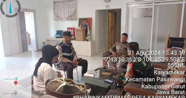 Giat sambang Polsek Pasirwangi kepada kades