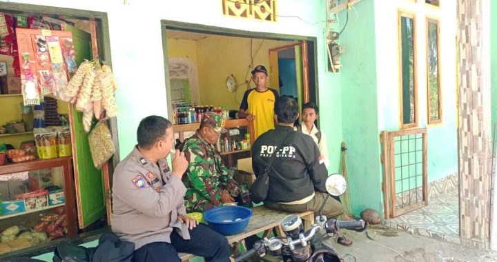 Bhabinkamtibmas Polsek Bungbulang Melaksanakan Sambang