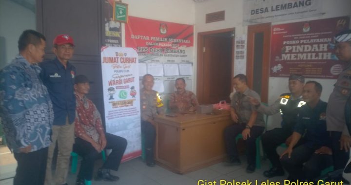 Polsek leles polres garut melaksanakan Jum’at curhat dalam rangka Cooling System Menjelang Pilkada 2024