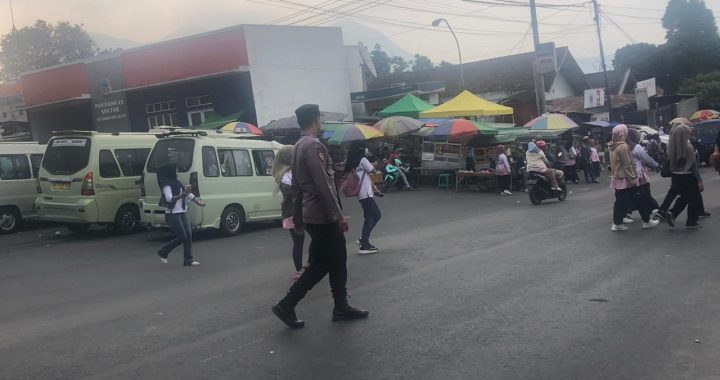 Gatur jam rawan pagi anggota polsek leles polres garut di sp3 skj leles