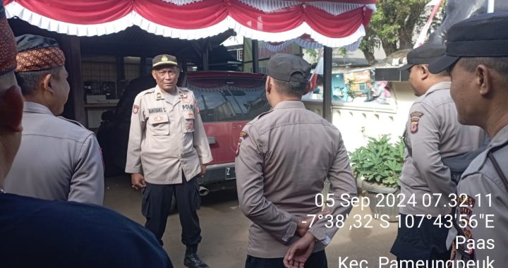 Apel Pagi Polsek Pameungpeuk Dalam Meningkatkan Kedisplinan Anggota