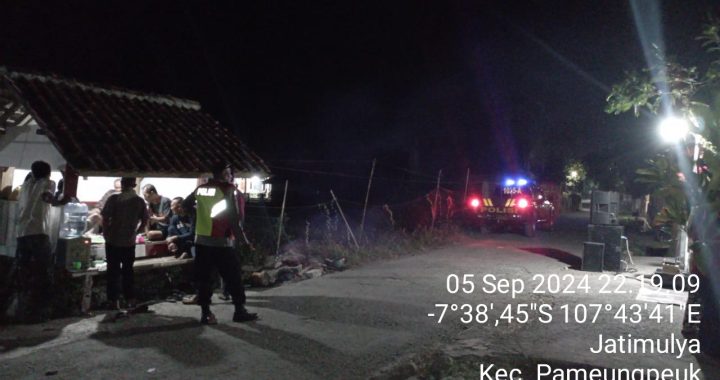 Polsek Pameungpeuk Gelar KRYD Jam Malam Dalam Ops Mnantap Praja