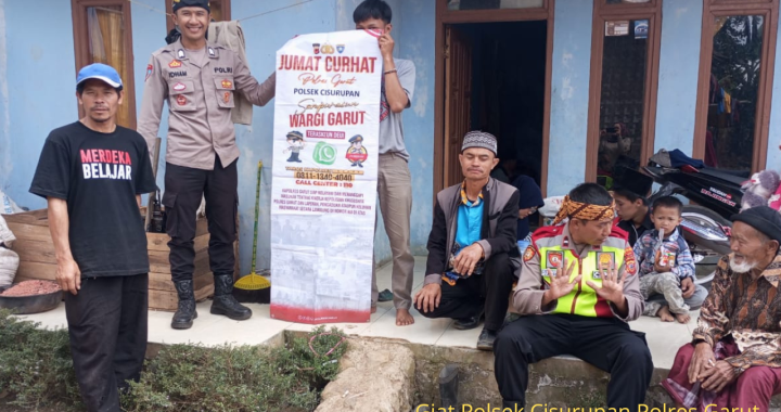 Anggota Polsek Cisurupan Melaksanakan Jumat Curhat