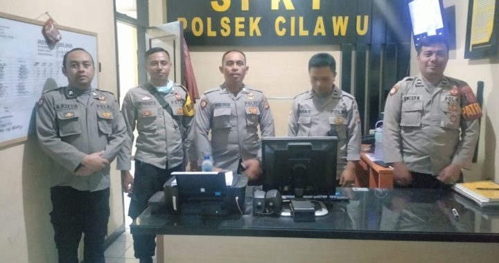 Personil Polsek Cilawu Lakuukan Sispammako