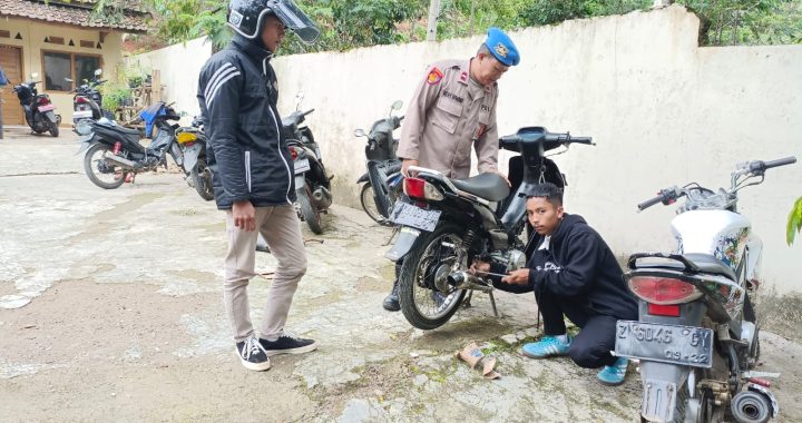 Polsek Singajaya jaring 4 Unit Kendaraan R2 yang menggunakan knalpot brong