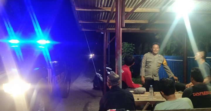 Patroli malam pantai Santolo Polsek cikelet